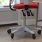 Flash Furniture Red Mesh Multifunction Chair - Roller Wheels HL-0001-WH-RED-RLB-GG - alternate 3